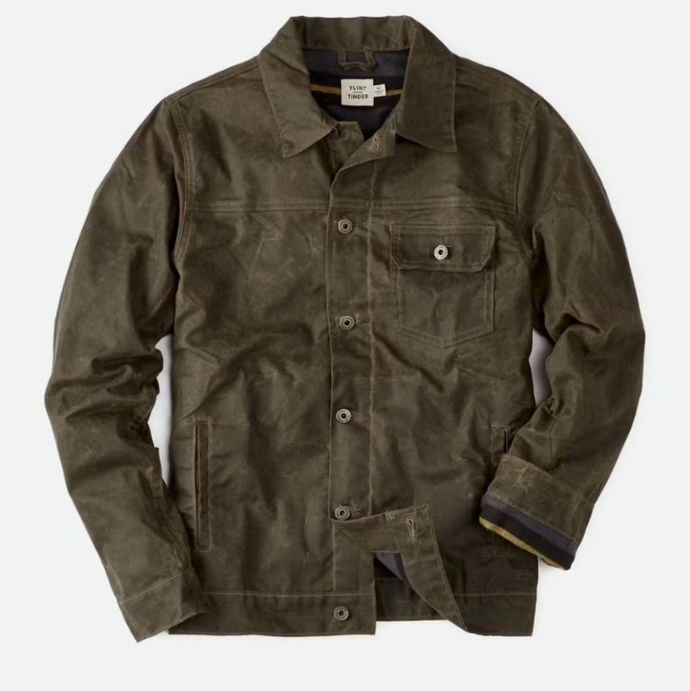 Flint and Tinder Flannel-Wax Trucker Jacket